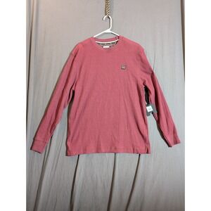 NWT Michael Strahan Men's Color Cherry Long Sleeve Pullover Tee Cotton Blend XL
